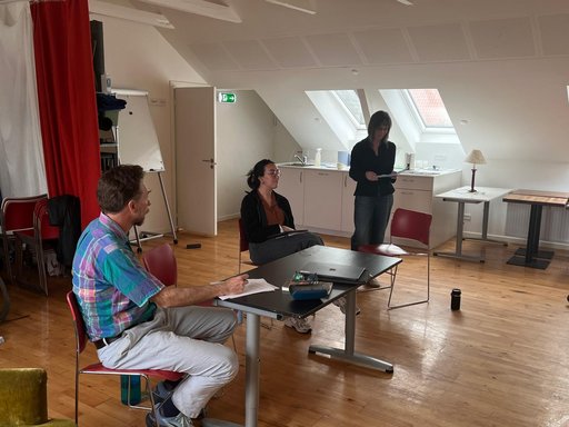 Book launch event at Café Mellemfolk, Aarhus